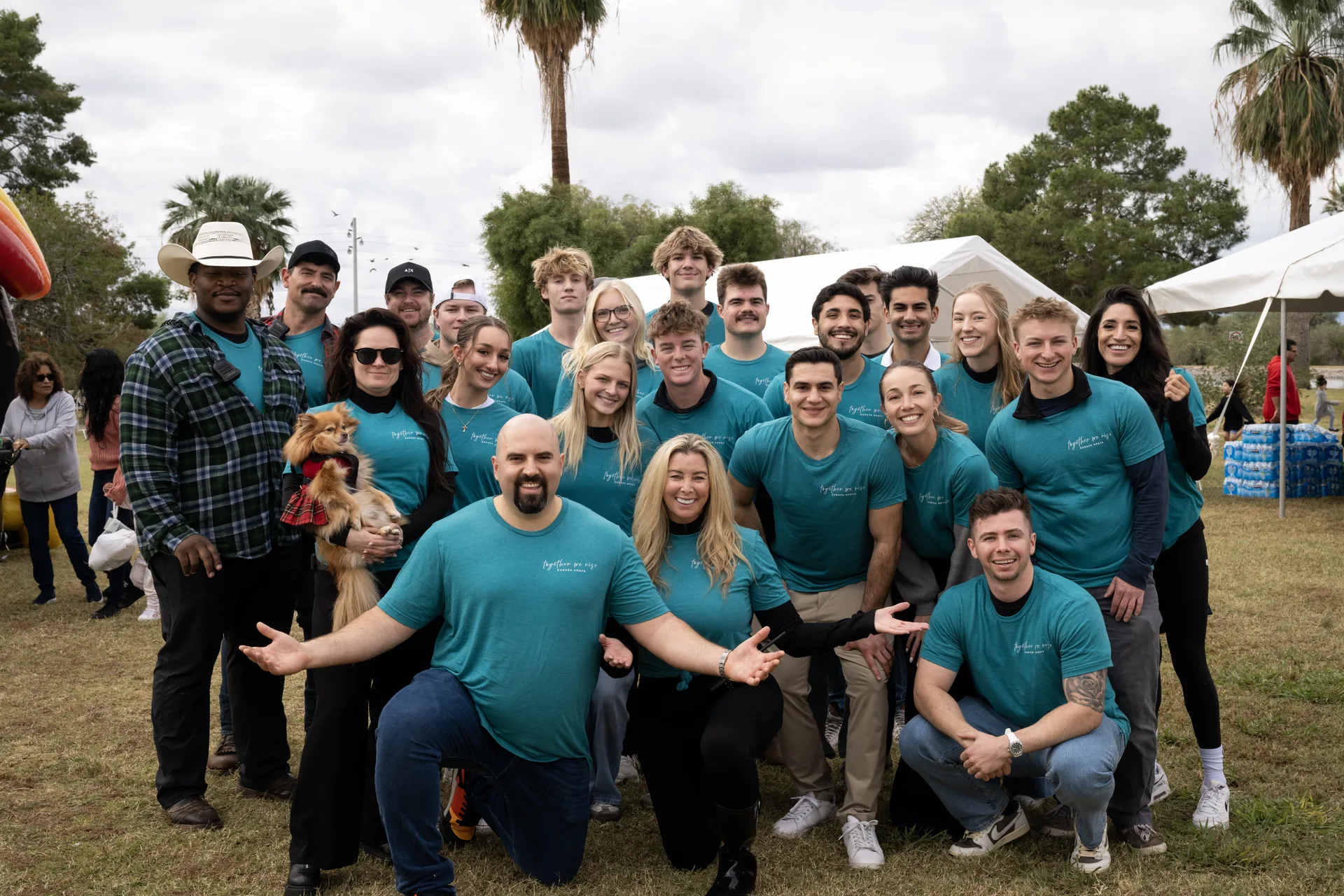 Darash Ahava team and volunteers at a community event