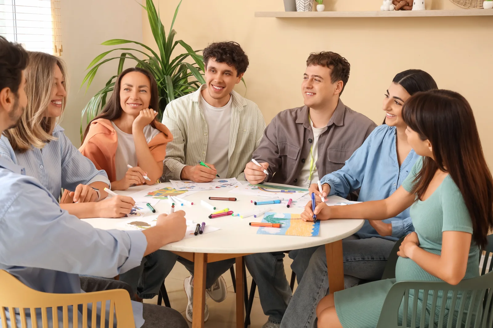 Therapist working with a patient in a professional care setting